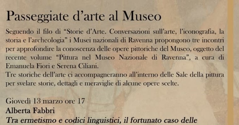 Passeggiate d’arte al Museo - volume “Pittura nel Museo Nazionale di Ravenna”